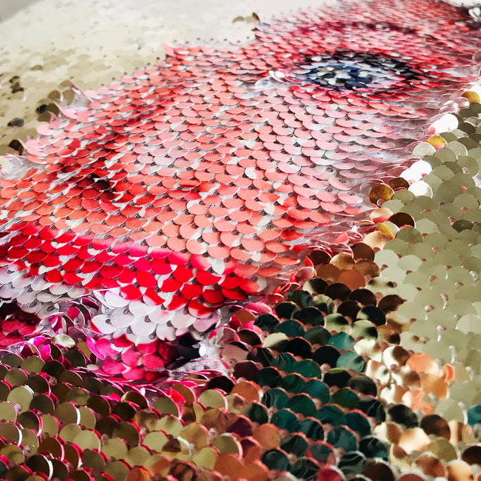 Silly George Custom Sequin Pillow
